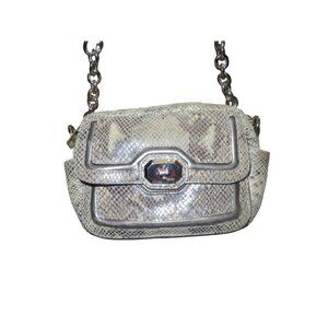 Coach 2018 Campbell Me Iridescent Python Embossed Exotic Leather Crossbody Bag